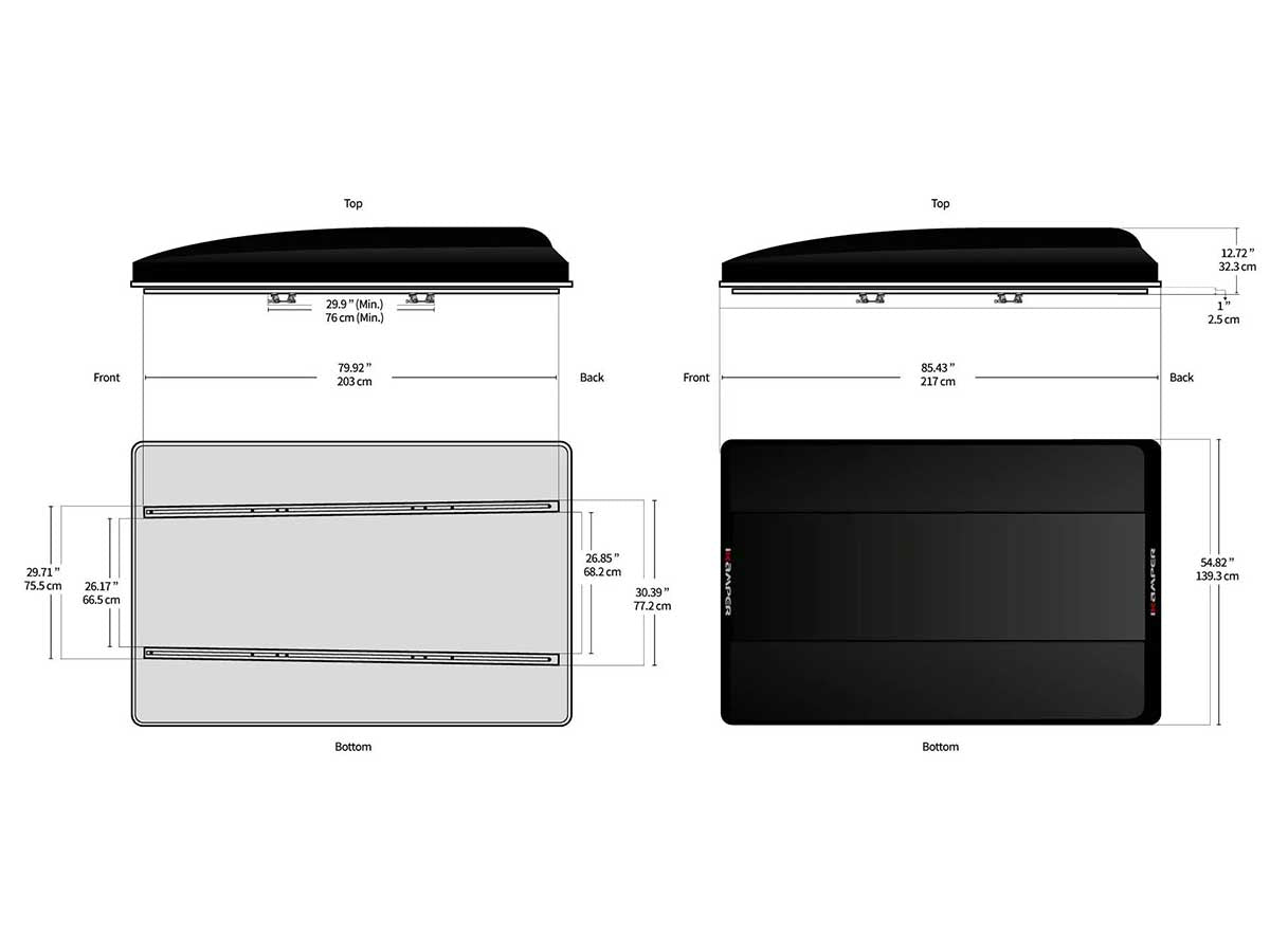 Cort de plafon iKamper SKYCAMP 2.0 + încuietori și support pantofi CADOU!